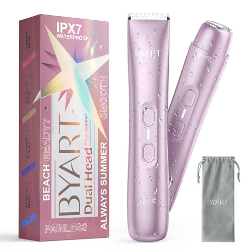 2-in-1 Dual Head Bikini Trimmer, Cosmic Rose