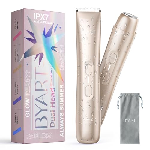 2-in-1 Dual Head Bikini Trimmer, Solstice Gold